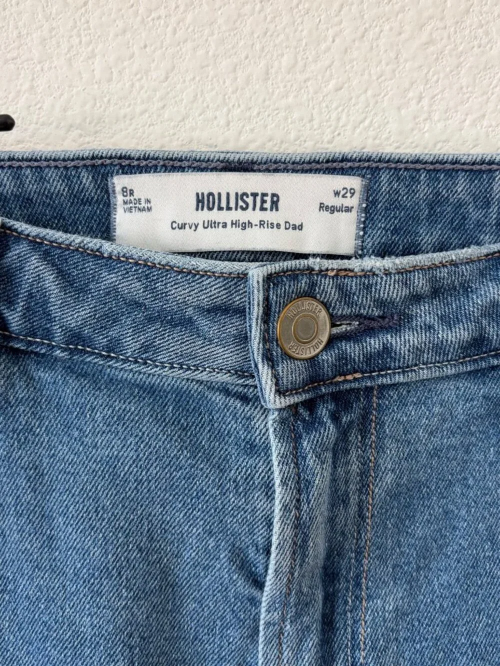 Hollister Women's Denim Jeans Size 8R Blue Cotton Blend Stretch Medium Wash